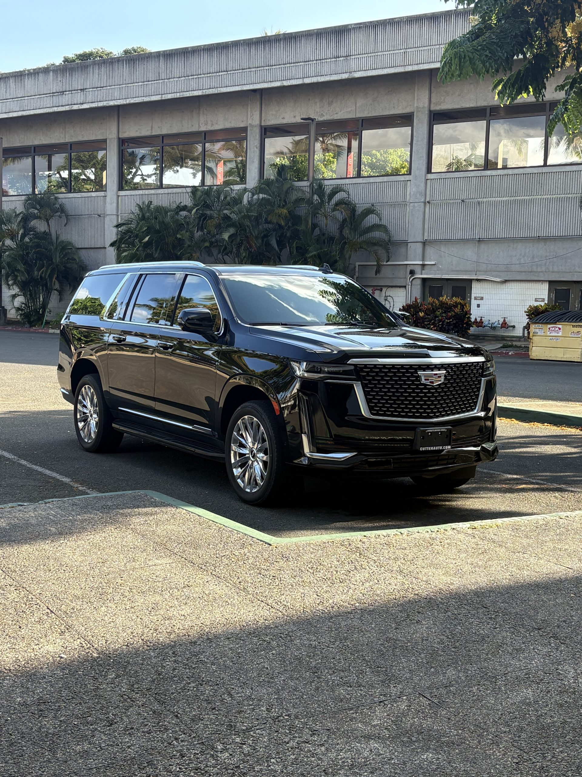 Luxury Cadillac SUV transportation in Honolulu